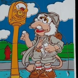 VINTAGE VSESAME STREET WOODEN PUZZLE